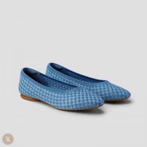 Dámské Baleríny VIVAIA Almond-Toe Tamia 2.0 Denim Woven | OKG-5882