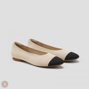 Dámské Baleríny VIVAIA Almond-Toe Tamia 2.0 Černé | SQD-1917