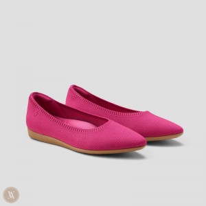 Dámské Ploché Boty VIVAIA Lightweight Pointed-Ballet Aria CloudWalker Pitaya | RJI-6552