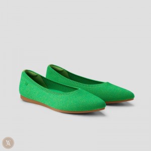 Dámské Baleríny VIVAIA Pointed-Toe Aria 5° Zelene | GYG-9592