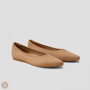 Dámské Baleríny VIVAIA Pointed-Toe Aria 5° Nutmeg | YST-9393