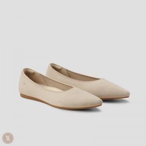 Dámské Baleríny VIVAIA Pointed-Toe Aria 5° Almond | DGU-1007