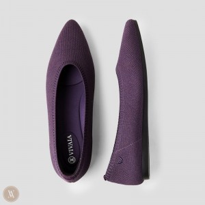 Dámské Baleríny VIVAIA Pointed-Toe Aria 5° Eggplant | KQT-8123