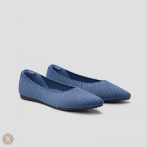 Dámské Baleríny VIVAIA Pointed-Toe Aria 5° Blankyt | SAH-5475