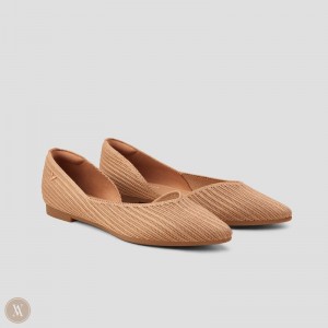 Dámské Ploché Boty VIVAIA Pointed-Toe Melia Nutmeg | NRO-6893