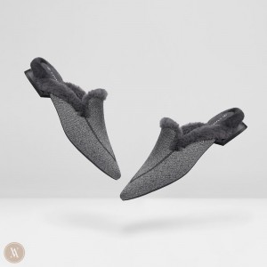 Dámské Podpatky VIVAIA Pointed-Toe Tina Šedé | OMR-5270