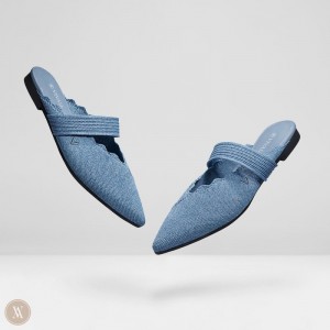 Dámské Muly VIVAIA Pointed-Toe Venus Blankyt | QIS-8466