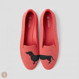 Dámské Mokasíny VIVAIA Round-Toe Embroidered Audrey Viacfarebný Koralove | LPU-3434