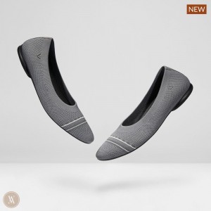 Dámské Ploché Boty VIVAIA Round-Toe Foldable Aditi Šedé | HQK-5801