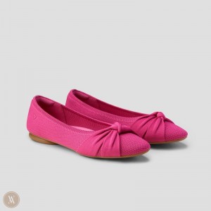 Dámské Ploché Boty VIVAIA Round-Toe Knotted Bibi Pitaya | WEV-6731