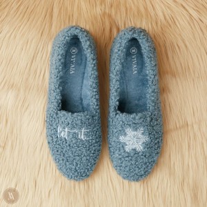 Dámské Mokasíny VIVAIA Round-Toe Recycled Faux Fur Audrey Blankyt Bílé | GHI-0010