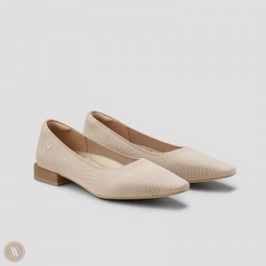 Dámské Podpatky VIVAIA Small Square-Toe Minnie Pro Almond | EZF-0202