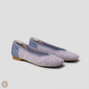 Dámské Ploché Boty VIVAIA Square-Toe V-Cut Margot 2.0 Zig-zag | TON-8663
