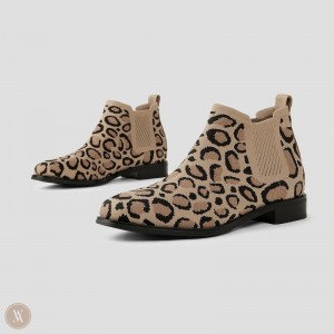 Dámské Boty VIVAIA Water Repellent Chelsea Ryan Tmavě Leopard | ZZP-4872